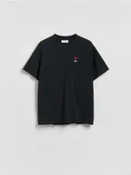 Koszulki męskie - Reserved - T-shirt comfort fit - czarny - miniaturka - grafika 1