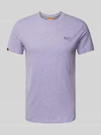 Koszulki męskie - T-shirt z wyhaftowanym logo - miniaturka - grafika 1