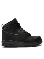 Buty dla dziewczynek - Nike Sneakersy Manoa Ltr (Gs) BQ5372 001 Czarny - miniaturka - grafika 1