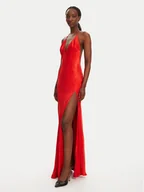 Sukienki - BARDOT Sukienka wieczorowa YVE Halter 59315DB Czerwony Slim Fit - miniaturka - grafika 1