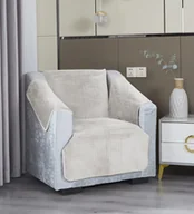 Narzuty - Jasny Beż Narzuta Pikowana Krzyżowa MAYA - miniaturka - grafika 1