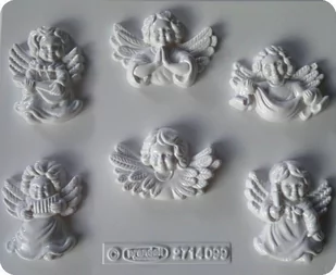Oryginalna forma do odlewów gipsowych, aniołki - Zabawki kreatywne - miniaturka - grafika 1