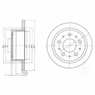 Tarcze hamulcowe - Tarcza hamulcowa DELPHI BG4062 - miniaturka - grafika 1