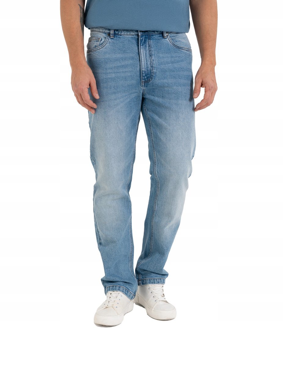 SPODNIE MĘSKIE JEANSOWE Jeansy Męskie Casual MORAJ r. 34
