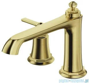 Omnires Armance bateria wannowa 4-otworowa mosiądz szczotkowany AM5232BSB | - Baterie umywalkowe - miniaturka - grafika 3