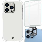 Etui i futerały do telefonów - Bizon Etui + 2x szkło + obiektyw Case Clear Pack do iPhone 14 Pro przezroczyste - miniaturka - grafika 1