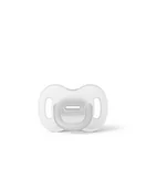 Smoczki uspokajające - Suavinex Smoczek 100 % silikonowy fizjologiczny SX Pro | 6-18m | transparentny | All Silicone 307271 - miniaturka - grafika 1