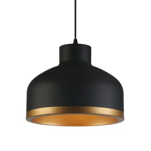 Lampa wisząca GOLDI Ø30 E27 - czarny/złoty - Lampy sufitowe - miniaturka - grafika 1