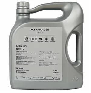 VW VOLKSWAGEN 5W40 505.01 5L VAG OLEJ ORYGINALNY - Oleje silnikowe - miniaturka - grafika 1