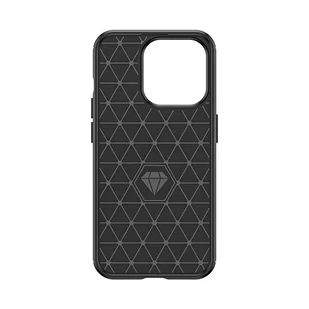 Etui Carbon Case do iPhone 15 Pro elastyczny czarny - Etui i futerały do telefonów - miniaturka - grafika 4