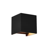 Lampy ogrodowe - Mantra Iluminación Davos kinkiet zewnętrzny LED, czarny, kątowy, ściemniany, aluminium - miniaturka - grafika 1