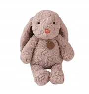 Maskotki i pluszaki - PLUSZOWY BEŻOWY KRÓLICZEK MASKOTKA PRZYTULANKA - miniaturka - grafika 1