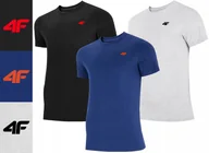 Koszulki męskie - Koszulka Męska 4f Zestaw 3 Szt. Tz32 T-shirt Podkoszulek Na Co Dzień L - miniaturka - grafika 1