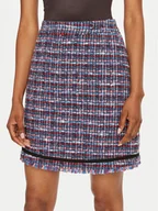 Spódnice - KARL LAGERFELD Spódnica mini 245W1202 Niebieski Regular Fit - miniaturka - grafika 1