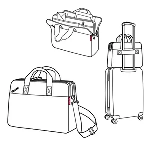 reisenthel Workbag Twist Silver – prosta i funkcjonalna torba robocza, kieszeń na laptopa, pasek na ramię, srebrny - Torebki damskie - miniaturka - grafika 1