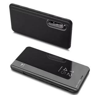 Sony Hurtel Clear View Case futerał etui z klapką Xperia 10 II czarny - Etui i futerały do telefonów - miniaturka - grafika 1