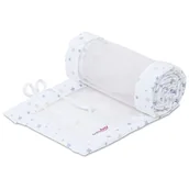 Pościel dla dzieci - babybay Gniazdko Mesh Piqué pasuje do modelu Original, biały miks gwiazd piaskowy/lazurowy błękit - miniaturka - grafika 1