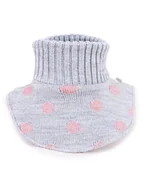 Moda i Uroda OUTLET - Golfik Zimowy Dziewczęcy Grochy Szary S-M - miniaturka - grafika 1