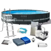 Baseny ogrodowe - Basen stelażowy do ogrodu Intex Ultra XTR Frame Pools 610 x 122 cm zestaw 11w1 - miniaturka - grafika 1