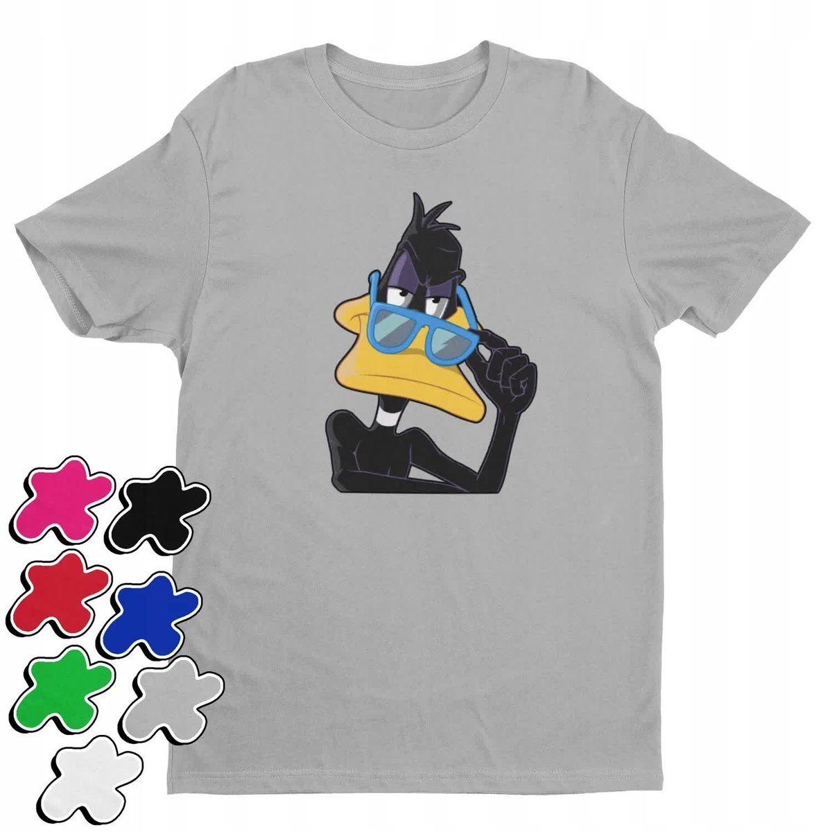 Koszulka T-Shirt Dziecięca Z Nadrukiem Looney Tune Kaczor Daffy -L 146-152