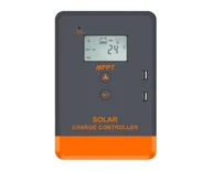 Akcesoria do kolektorów i fotowoltaiki - Solarny regulator ładowania PowMr MPPT 20A 12/24/V LCD+USB do wszystkich aku - miniaturka - grafika 1