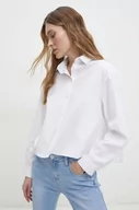 Koszule damskie - Answear Lab koszula bawełniana damska kolor biały relaxed z kołnierzykiem klasycznym - miniaturka - grafika 1
