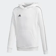 Bluzy dla dziewczynek - Adidas, Bluza dziecięca, CORE 18 Y Hoody FS1891, biały, rozmiar 140 - miniaturka - grafika 1