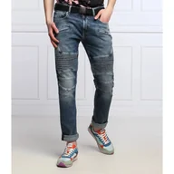Spodnie męskie - GUESS Jeansy PIN TUCK MOTO Slim Fit - miniaturka - grafika 1