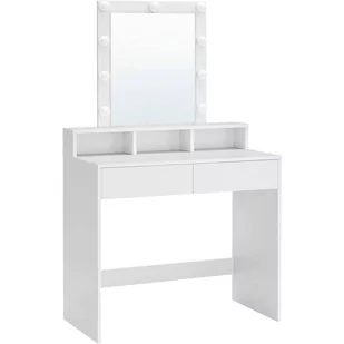 Nowoczesna toaletka z lustrem i oświetleniem biała 80 cm GLAMOUR - Toaletki - miniaturka - grafika 1