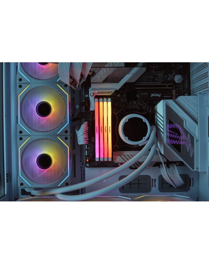 KINGSTON 32GB 6400MT/s DDR5 CL32 DIMM FURY Renegade RGB White XMP KF564C32RWA-32
