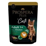 Mokra karma dla kotów - PROSPERA Plus Saszetka Adult 1+, Kurczak, Fasola 85g (1513-10103) - miniaturka - grafika 1