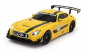 Zabawki zdalnie sterowane - Jamara Mercedes AMG GT3 transformable 2,4 GHz RC yellow - miniaturka - grafika 1