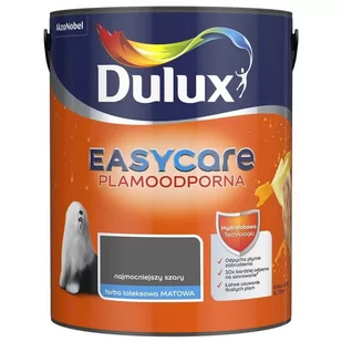 Dulux Farba do ścian i sufitów Najmocniejszy szary 5L DULUX ABTYMW - Farby wewnętrzne - miniaturka - grafika 1