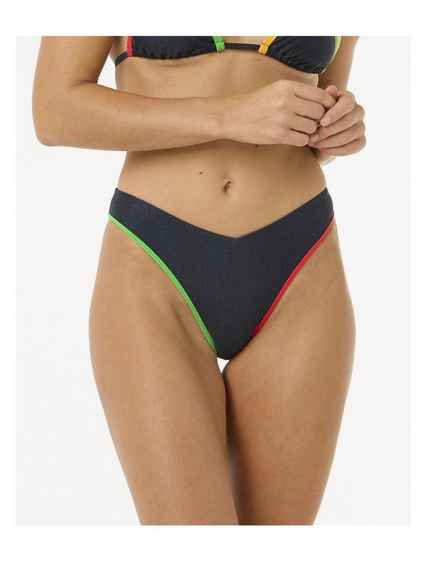 Majtki kąpielowe RIP CURL V 80 High Skimpy Leg turkusowe XL
