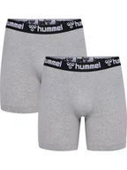 Majtki męskie - Bokserki męski 2-pak Hummel Boxers szare r. M - miniaturka - grafika 1