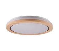 Lampy sufitowe - LED Plafon łazienkowy DAREK LED/24W/230V śr. 39 cm IP44 dąb - miniaturka - grafika 1