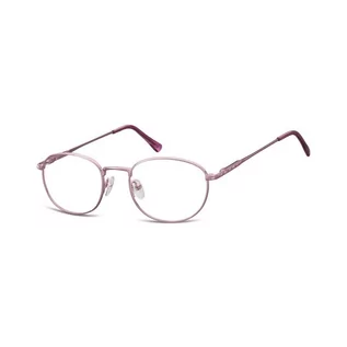 Okulary korekcyjne, oprawki, szkła - Lenonki damskie zerowki Okulary Oprawki korekcyjne 794D fioletowe - grafika 1