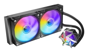Azza HEX 240 Obudowa komputera Chłodnica cieczy all-in-one 12 cm Czarny 1 szt. - Tuning komputera - akcesoria - miniaturka - grafika 1
