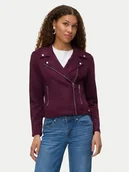 Kurtki damskie - Vero Moda Kurtka z imitacji skóry Jose 10300938 Fioletowy Regular Fit - miniaturka - grafika 1