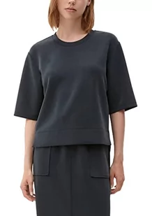 s.Oliver Bluza damska z krótkim rękawem, granatowa, 48 - Bluzy damskie - miniaturka - grafika 1