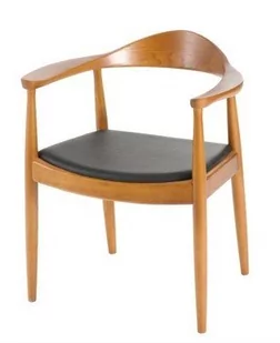 D2.Design President Krzesło inspirowane Kennedy 63x54 cm jasnobrązowe 18604 - Krzesła - miniaturka - grafika 2