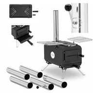 Inne urządzenia gastronomiczne - Uniprodo Piec namiotowy - czarny - składany - 382 x 250 x 231 mm - stal węglowa UNI_TS_002 - miniaturka - grafika 1