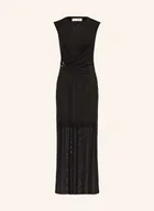 Sukienki - Selected Femme Sukienka Z Siateczki schwarz - miniaturka - grafika 1