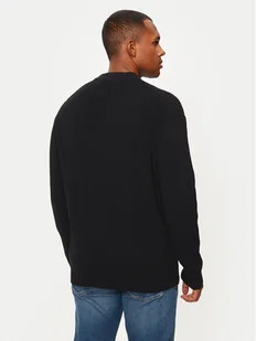 Calvin Klein Jeans Sweter J30J326193 Czarny Regular Fit - Swetry męskie - miniaturka - grafika 1