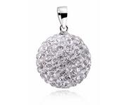 Wisiorki - Swarovski Valerio.pl Kulka z kryształkami shamballa discoball srebro 925 CRH0001C16 CRH0001C16 - miniaturka - grafika 1