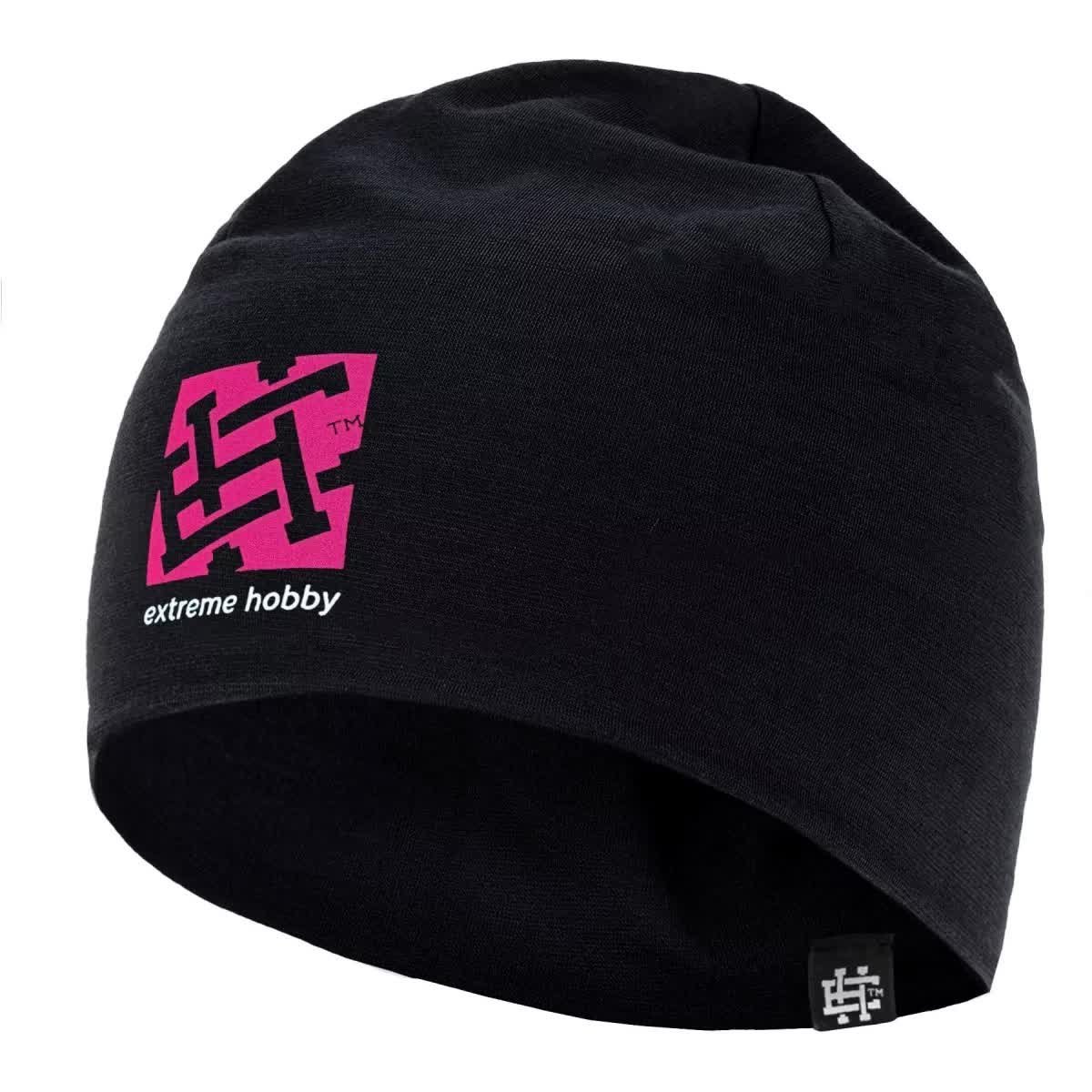 Czapka EXTREME HOBBY FLASH czarno-różowa-L-XL