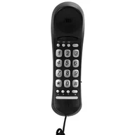 Telefony stacjonarne - Telefon stacjonarny Lenco PROFOON TX-105 - Schnurgebundenes Telefon, schwarz - miniaturka - grafika 1