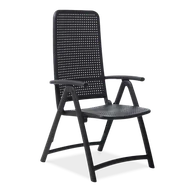 Fotele i krzesła ogrodowe - Nardi Fotel ogrodowy plastikowy z regulowanym oparciem DARSENA - miniaturka - grafika 1