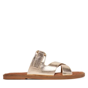 Klapki Marco Tozzi 2-27109-44 Złoty - Klapki i japonki damskie - miniaturka - grafika 1