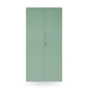 Szafy - JAN NOWAK Szafa gospodarcza zamykana DAWID, 900 x 1850 x 450 mm Fresh Style: pastelowy zielony - miniaturka - grafika 1